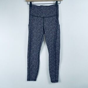 Athleta Womens XS Womens XS Black‎ White Ultimate Stash Textured 7/8 Athleisure